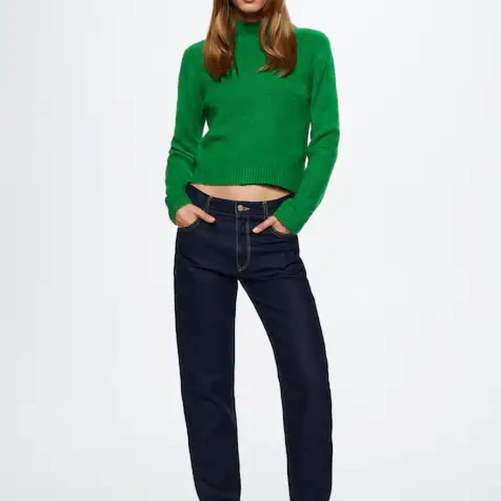 Mango green sweater